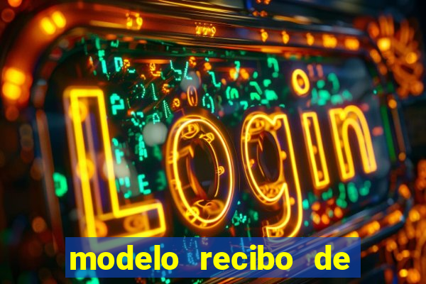 modelo recibo de pagamento word