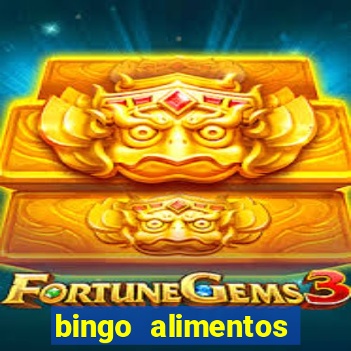 bingo alimentos para imprimir