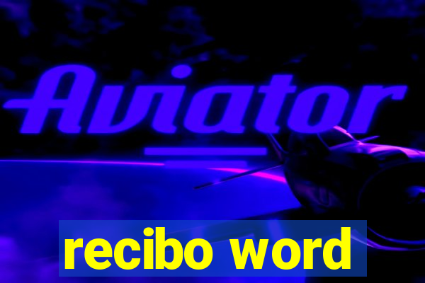 recibo word