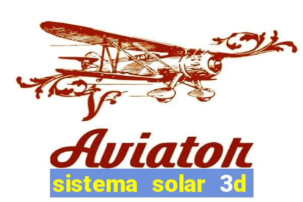 sistema solar 3d em movimento