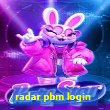 radar pbm login