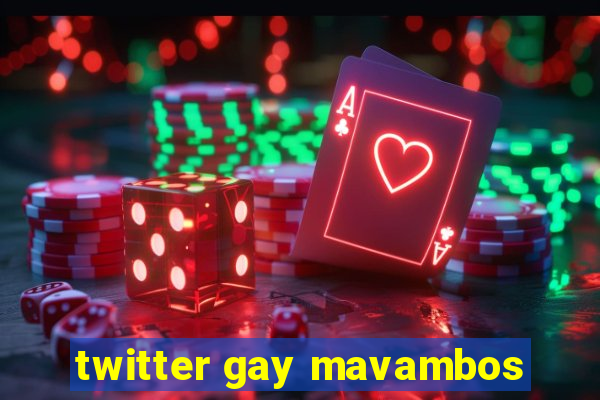 twitter gay mavambos